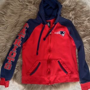New England Patriots Zip Up Hoodie